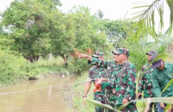 Kodim 0418/Palembang Survei Tiga Lokasi Strategis Pembangunan Jembatan di Gandus Kodim 0418/Palembang Survei Tiga Lokasi Strategis Pembangunan Jembatan di Gandus