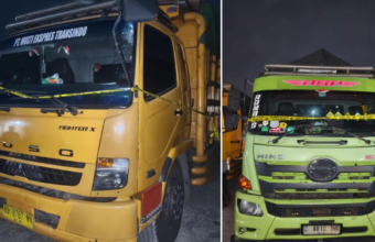 Diangkut Tronton, 80 Ton Batu Bara Ilegal Asal Muara Enim Tujuan Cilegon Disergap Polda Sumsel Diangkut Tronton, 80 Ton Batu Bara Ilegal Asal Muara Enim Tujuan Cilegon Disergap Polda Sumsel di Jalintim OKU