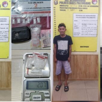 Polisi Ringkus Dua Pengedar Narkoba di Palembang Kurang dari 24 Jam, Sita 12 Paket Sabu Polisi Ringkus Dua Pengedar Narkoba di Palembang Kurang dari 24 Jam, Sita 12 Paket Sabu