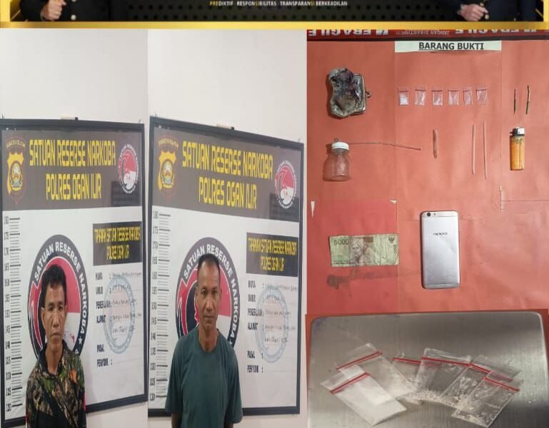 Operasi Tengah Malam, Dua Pengedar Sabu di Pemulutan Ogan Ilir Ditangkap