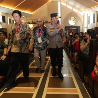 Sapa Jemaat Santo Yoseph, Kapolda Sandi Nugroho Ajak Gotong Royong Jaga Kamtibmas Bumi Sriwijaya