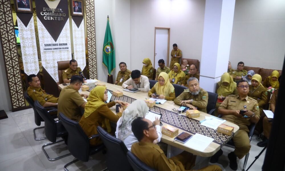 Sekda Sumsel Edward Candra Ikuti Rakornas Pengendalian Inflasi 2026 dan Evaluasi Program 3 Juta Rumah