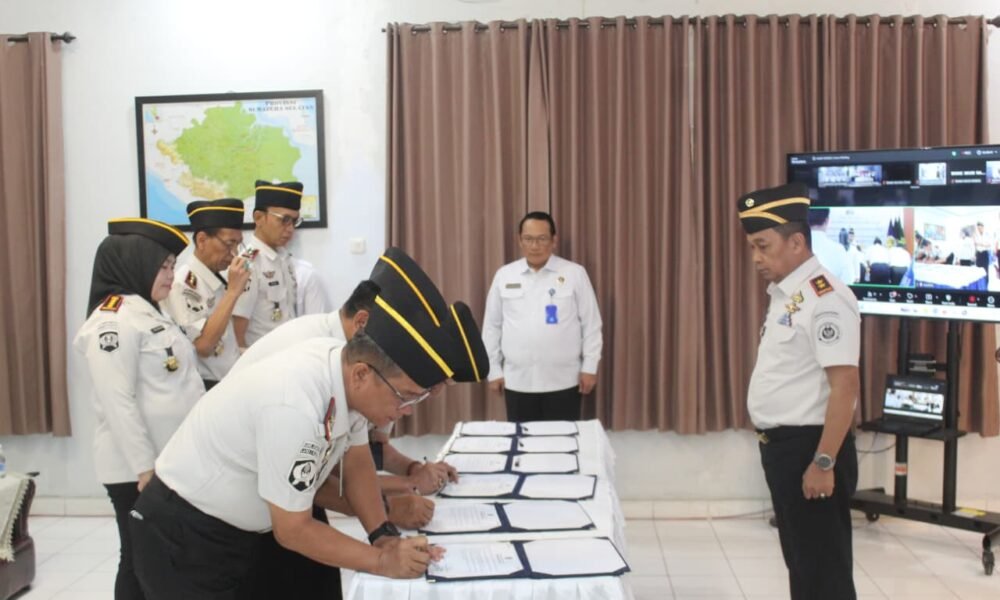 Komitmen Bersama, Kepala Rutan Palembang Ikrar Bersama dan Penandatanganan PKS Komitmen Bersama, Kepala Rutan Palembang Ikrar Bersama dan Penandatanganan PKS