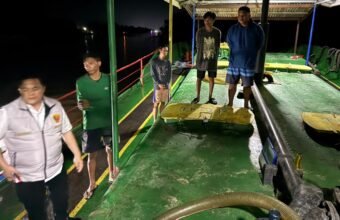 Solar Ilegal Dijual dari Kapal ke Kapal di Perairan Sungai Musi, Polda Sumsel Amankan 2 Kapal Tanker