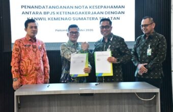 Sinergi Perlindungan Jaminan Sosial, Kanwil Kemenag Sumsel dan BPJS Ketenagakerjaan Teken MoU Sinergi Perlindungan Jaminan Sosial, Kanwil Kemenag Sumsel dan BPJS Ketenagakerjaan Teken MoU