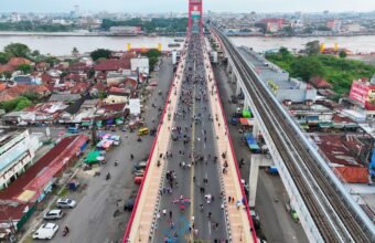 Antusias Warga Palembang Tinggi, Uji Coba Car Free Day Kedua Sukses Antusias Warga Palembang Tinggi, Uji Coba Car Free Day Kedua Sukses