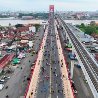 Antusias Warga Palembang Tinggi, Uji Coba Car Free Day Kedua Sukses Antusias Warga Palembang Tinggi, Uji Coba Car Free Day Kedua Sukses