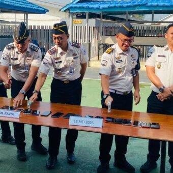 Rutan Palembang Musnahkan Barang Hasil Razia, Wujud Komitmen Jaga Keamanan dan Ketertiban