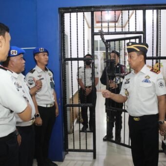Perkuat Pengawasan Internal, Kanwil Ditjenpas Sumsel Sidak di Rutan Palembang