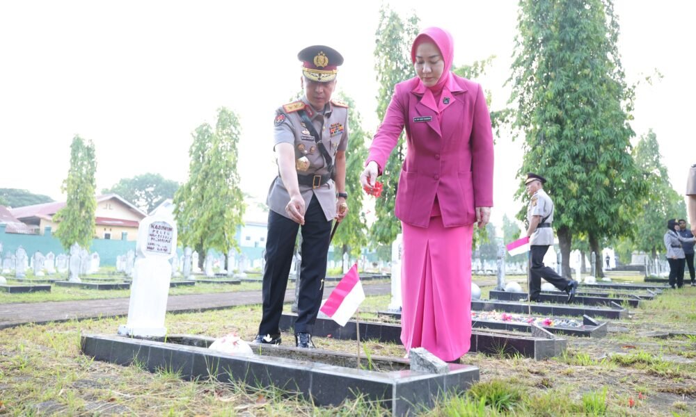 Jelang Hari Bhayangkara ke-80, Polda Sumsel Kenang Jasa Pahlawan di TMP Kesatria Ksetra Siguntang