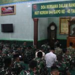 Peringati HUT ke-45, Korem 044/Gapo Panjatkan Doa untuk Pengabdian dan Indonesia Maju. (Foto: Yulie)