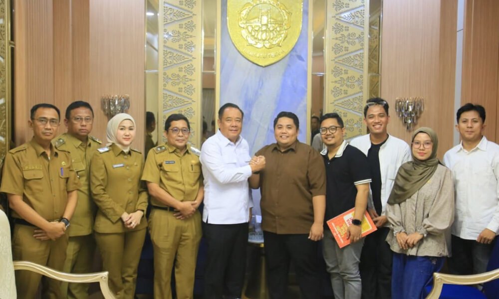 Wagub Sumsel Cik Ujang Dukung Produksi Film Lokal Lenget The Movie. (Foto: Yulie/previews.sriwijayaterkini.id)