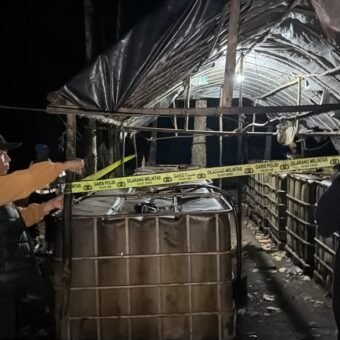 Polsek Babat Toman Bongkar Dua Lokasi Illegal Refinery, Pemilik Buron