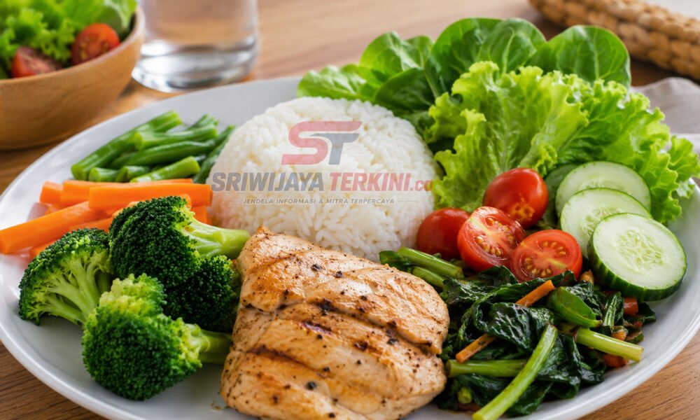 Makan siang dengan sayur-sayuran. (Foto: dok/previews.sriwijayaterkini.id)