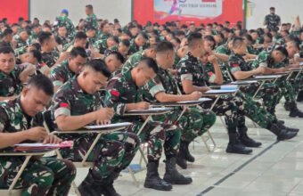 492 Peserta Ikuti Ujian Akademik Rikpsi Casis Diktukba TNI AD Gel II TA 2026 di Jasdam II/Swj. (Foto: Yulie/previews.sriwijayaterkini.id)