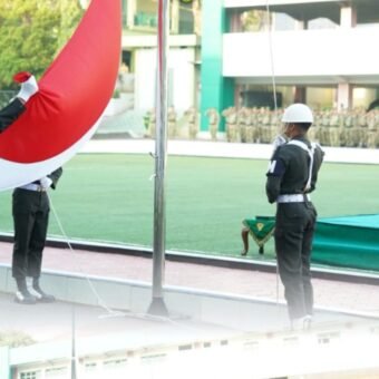 Pimpin Upacara 17-an, Kapoksahli Pangdam II/Swj Bacakan Amanat Kasad