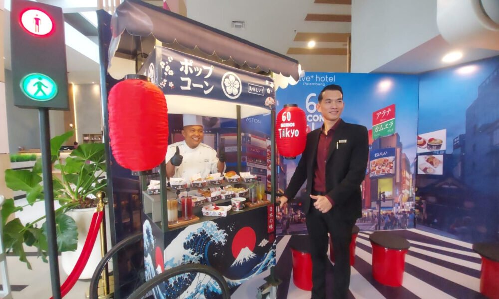 60 Seconds to Tokyo Hadir di fave+ Hotel Palembang, Sajikan Sensasi Street Food Jepang yang Menggugah Selera. (Foto: Edho/previews.sriwijayaterkini.id)