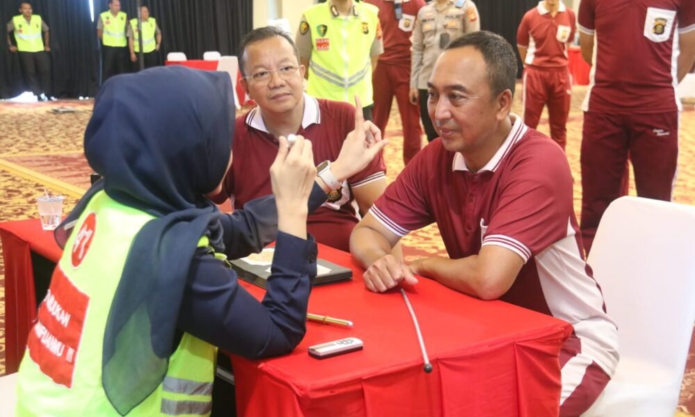Jaga Stamina dan Profesionalisme, Kapolda Sumsel Pimpin Pemeriksaan Kesehatan Berkala Pejabat Utama