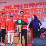 Pererat Silaturahmi dan Meriahkan HUT RI, Kasdam II/Sriwijaya Hadiri Jalan Santai dan Senam Bersama