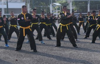 Korem 044/Gapo Gelar Uji Kenaikan Tingkat Pencak Silat Militer