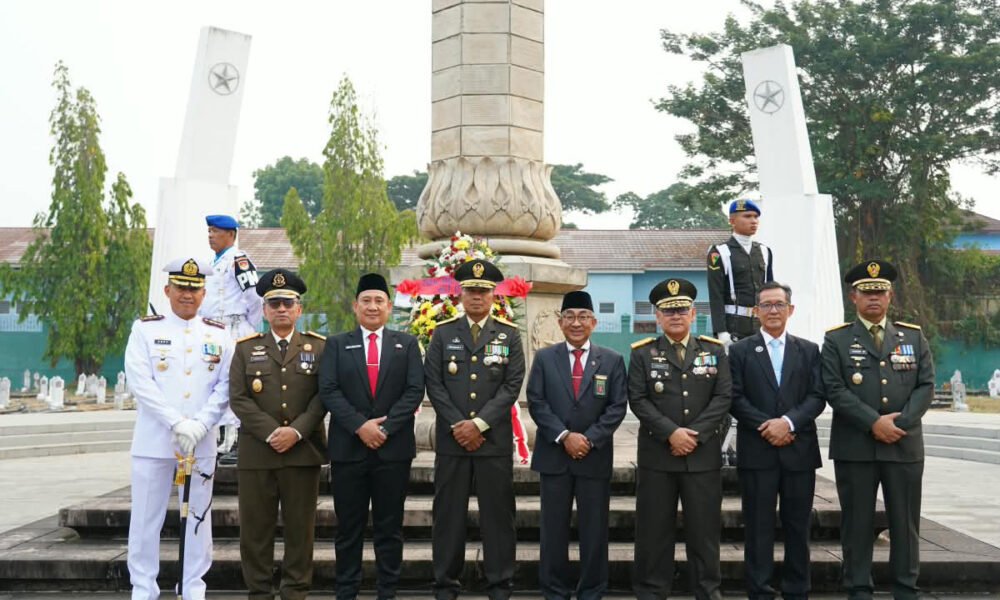 HUT ke-81 TNI, Kasdam II/Swj Pimpin Ziarah Nasional di TMP Ksatria Ksetra Siguntang