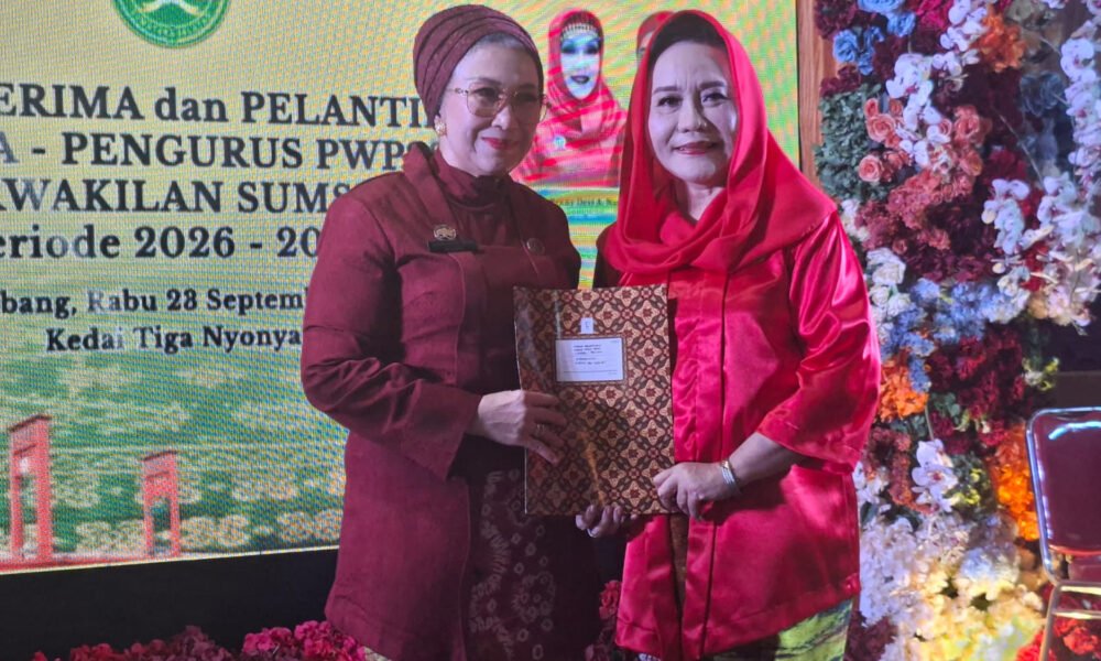 Hj Lucianty Resmi Pimpin PWPSS Sumsel, Siapkan Empat Pilar Program 2026-2029