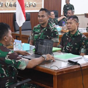 Itjenad Periksa Pelaksanaan Program di Korem 044/Gapo, Tertib Administrasi Jadi Sorotan