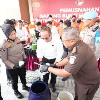 Polda Sumsel Musnahkan Sabu dan Ekstasi Hasil Pengungkapan September 2026